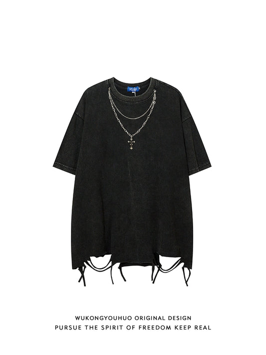 Broken Necklace Casual Short-Sleeved T-shirt