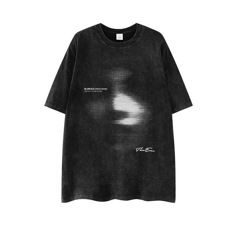 Trendy Hip Hop Dark Abstract Phantom Cool Figure Short Sleeve