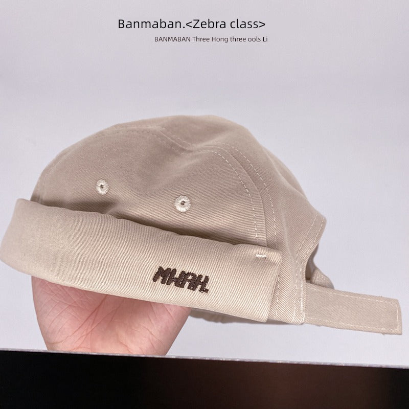 Hip Hop Retro American Yuppie No Eaves Canvas Hat